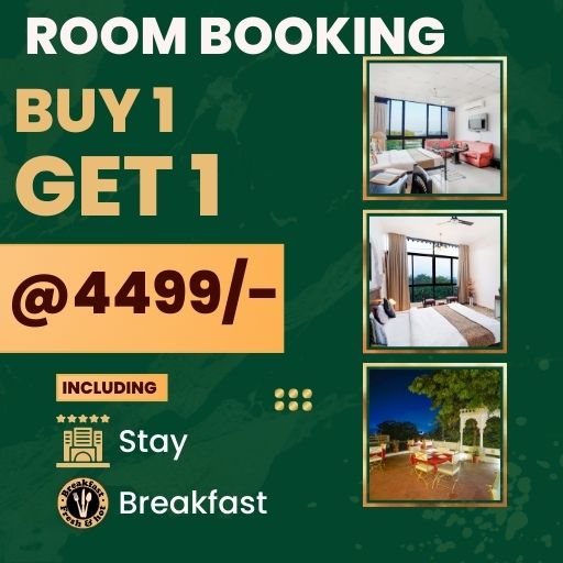 CP Plan on all Premium Room : Buy 1 Get 1 Free @ Just 4499/- (Complimentary Hi-Tea)